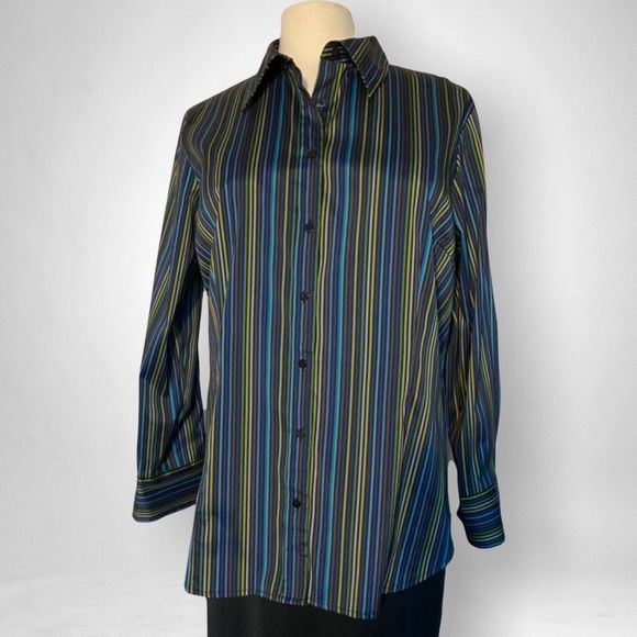 Vintage Venezia Button-Down Shirt, Plus - Picture 1 of 6